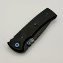 Chaves Redencion Street w/ Black Aluminum Handles & Blue Hardware w/ Black PVD 154CM Drop Point - Blue Label