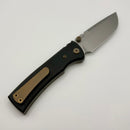 Chaves Redencion Street w/ Black Aluminum Handles & Bronze Hardware w/ Stonewash 154CM Drop Point - Blue Label