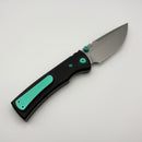 Chaves Redencion Street w/ Black Aluminum Handles & Green Hardware w/ Stonewash 154CM Tanto - Blue Label