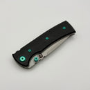 Chaves Redencion Street w/ Black Aluminum Handles & Green Hardware w/ Stonewash 154CM Tanto - Blue Label