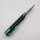Chaves Redencion Street w/ Black Aluminum Handles & Green Hardware w/ Stonewash 154CM Drop Point - Blue Label