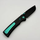 Chaves Redencion Street w/ Black Aluminum Handles & Green Hardware w/ Black PVD 154CM Drop Point - Blue Label