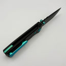 Chaves Redencion Street w/ Black Aluminum Handles & Green Hardware w/ Black PVD 154CM Drop Point - Blue Label