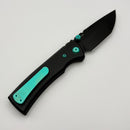 Chaves Redencion Street w/ Black Aluminum Handles & Green Hardware w/ Black PVD 154CM Tanto - Blue Label