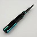 Chaves Redencion Street w/ Black Aluminum Handles & Green Hardware w/ Black PVD 154CM Tanto - Blue Label