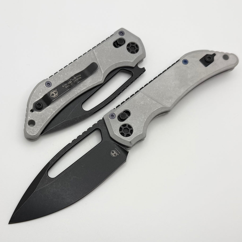 Heretic Koschei Blizzardworn Handles w/ Battleworn Black M390 H061-8A-