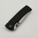 Chaves Redencion Street w/ Black Aluminum Handles & Purple Hardware w/ Stonewash 154CM Drop Point - Blue Label