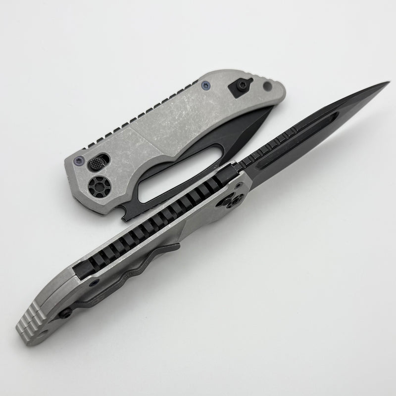 Heretic Koschei Blizzardworn Handles w/ Battleworn Black M390 H061-8A-