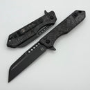 Heretic Knives M/A Jinn Flipper w/ Glow Marble Carbon Fiber Handles & DLC MagnaCut H213-6A-MGCF