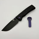Chaves Redencion Street w/ Black Aluminum Handles & Purple Hardware w/ Black PVD 154CM Drop Point - Blue Label
