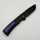 Chaves Redencion Street w/ Black Aluminum Handles & Purple Hardware w/ Black PVD 154CM Drop Point - Blue Label