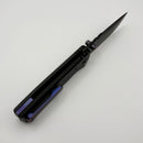 Chaves Redencion Street w/ Black Aluminum Handles & Purple Hardware w/ Black PVD 154CM Drop Point - Blue Label