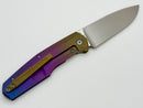 Custom Knife Factory FIF18 Tumbled Titanium Handles & M398 (In House Modified)