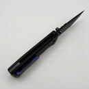 Chaves Redencion Street w/ Black Aluminum Handles & Purple Hardware w/ Black PVD 154CM Tanto - Blue Label