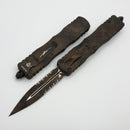 Microtech Dirac Delta D/E Part Serrated Plague Outbreak Signature Series 227-2PLOBS