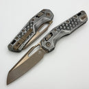 Microtech Marfione Select MSI RAM LOK Brushed Metal Claw Burst Aluminum Handles w/ Bronzed Apocalyptic M390MK 210-13APBMCWS