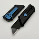 Chaves Knives CHUB Slipper Black Anodized Aluminum Handle w/ Blue Titanium Hardware & Black PVD Utility Blade - Blue Label (Copy) (Copy)