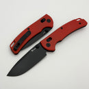 Reate Horizon-X Red Glass Fat Carbon Handle W/ Nitro-X7 PVD Drop Point Blade