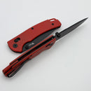 Reate Horizon-X Red Glass Fat Carbon Handle W/ Nitro-X7 PVD Drop Point Blade