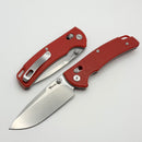 Reate Horizon-X Red Glass Fat Carbon Handle W/ Nitro-X7 Stonewash Drop Point Blade