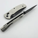 Reate Horizon-X White Glass Fat Carbon Handle W/ Nitro-X7 PVD Drop Point Blade