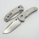 Reate Horizon-X White Glass Fat Carbon Handle W/ Nitro-X7 Stonewash Drop Point Blade