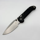Factory Blem Microtech Knives LUDT Ram-Lok w/ Black Frag Handle & Stonewash Drop Point 1135RL-10FR