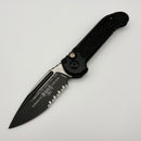 Factory Blem Microtech Knives LUDT Gen III Black Tactical Partial Serrated S/E 1135-2T