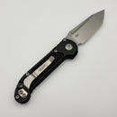 Factory Blem Microtech Knives LUDT Gen III Stonewash Tanto w/ Black Handle 1136-10