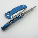 Reate Horizon-X Blue Glass Fat Carbon Handle W/ Nitro-X7 Stonewash Drop Point Blade