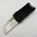 Factory Blem Microtech Exocet II w/ Black Aluminum Handle & Apocalyptic Wharncliffe M390MK 1156-10AP