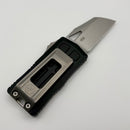 Factory Blem Microtech Exocet II w/ Black Aluminum Handle & Apocalyptic Wharncliffe M390MK 1156-10AP