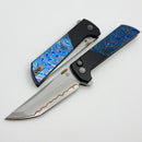 North Mountain Blade Chop2 w/ Zirconium Titanium Damascus Handles & SLD-Magic Copper Inlaid