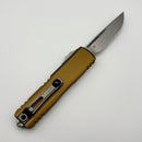 Factory Blem Microtech UTX-85 Gen IV w/ Tan Handle & Stonewash S/E M390MK 12314-10TA