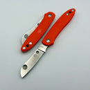 Spyderco Roadie Orange FRN & M398 Plainedge C189POR