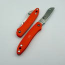 Spyderco Roadie Orange FRN & M398 Plainedge C189POR