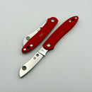 Spyderco Roadie Red FRN & M398 Plainedge C189PRD
