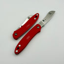Spyderco Roadie Red FRN & M398 Plainedge C189PRD