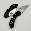 Spyderco Knives Dragonfly 2 Wharncliffe Black FRN & VG-10 Plainedge C28FPWCBK2