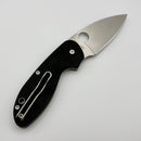 Spyderco Efficient Black G-10 Handles w/ Plain Edge 8Cr13MoV C216GP