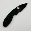 Spyderco Efficient Black G-10 Handles w/  Black Plain Edge 8Cr13MoV C216GPBBK