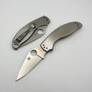 Spyderco Uptern Stainless & 8Cr13MoV Plainedge C261P