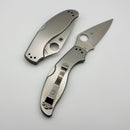 Spyderco Uptern Stainless & 8Cr13MoV Plainedge C261P