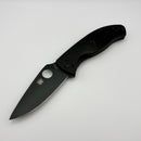 Spyderco Tenacious Lightweight Black FRN & Black 8Cr13MoV Plainedge C122PBBK