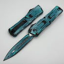 Microtech Knives Combat Troodon Gen III Turquoise Comic Strip D/E Signature Series 1142-1TQCOMICS