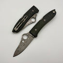 Spyderco SpyOpera Carbon Fiber & THOR Damascus C255CFPD