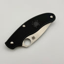 Spyderco UK Penknife Black FRN & Plain Edge Leaf CTS-BD1N Slip Joint Non Locking C94PBK