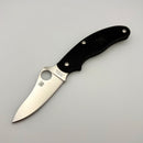 Spyderco UK Penknife Black FRN & Plain Edge Drop Point CTS-BD1N Slip Joint Non Locking C94PBK3