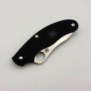 Spyderco UK Penknife Black FRN & Plain Edge Drop Point CTS-BD1N Slip Joint Non Locking C94PBK3