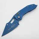 Pre-Owned Microtech Borka Stitch Auto Cerakote Blue Signature Series 169-1BL-X1Z15